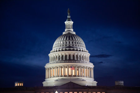 US Capitol in Washington DC (District of Columbia), United States of Americaの写真素材
