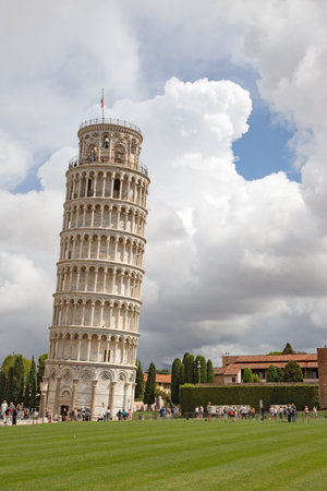 Leaning tower of Pisa, Italyの写真素材