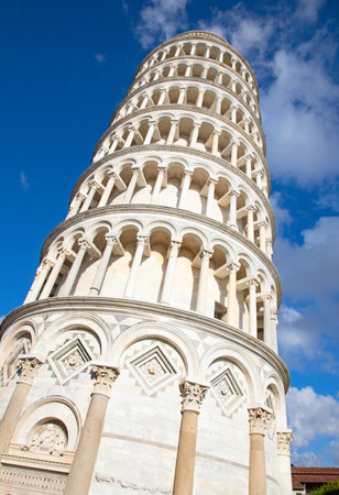Leaning tower of Pisa, Italyの写真素材