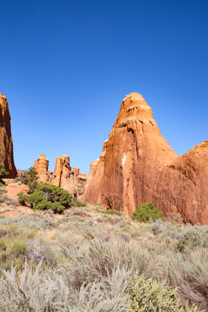 Landscapes of the Arches National park, Utah, USAの写真素材