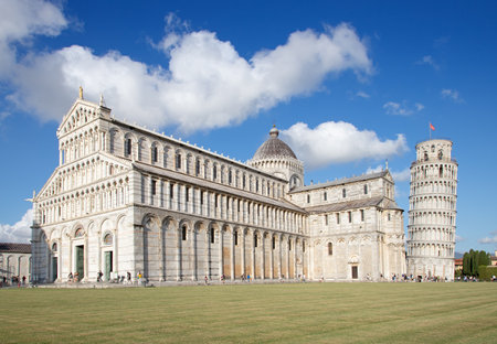 Leaning tower of Pisa, Italyの写真素材