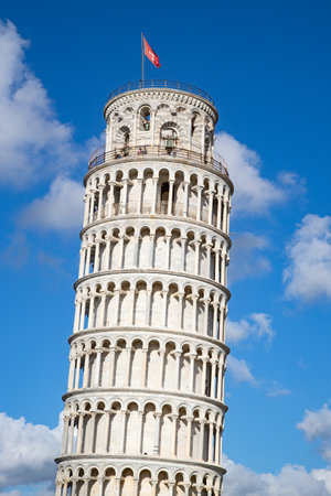 Leaning tower of Pisa, Italyの写真素材