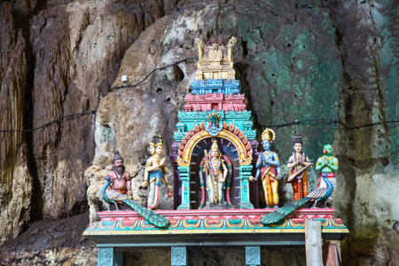 Famous Batu Caves shrine near Kuala Lumpur, Malaysiaの写真素材