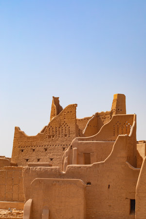 Ruins of Diriyah, old city near Riyadh, Saudi Arabiaのeditorial素材
