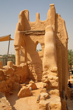 Ruins of Diriyah, old city near Riyadh, Saudi Arabiaのeditorial素材