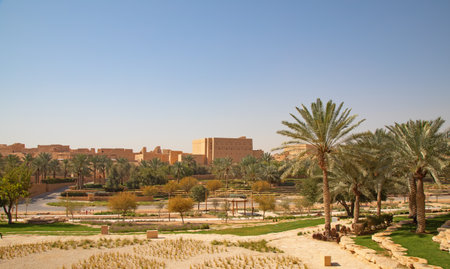 Ruins of Diriyah, old city near Riyadh, Saudi Arabiaのeditorial素材