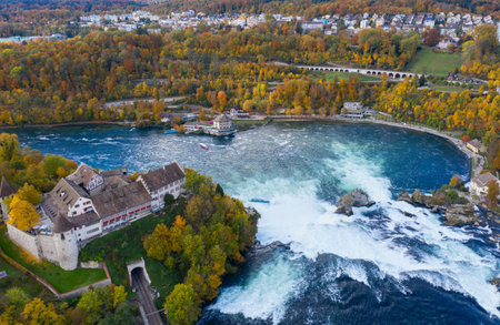 Rheinfall - the biggest waterfall in Europeのeditorial素材