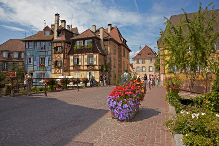 Colmar Little Venice Bridge 16.08.2012のeditorial素材
