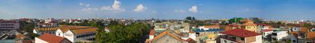 panorama picture of phnom penh in cambodiaの写真素材