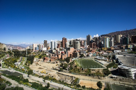 Panoramic View of La Paz, Bolivianの写真素材