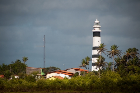 Lighthouse in Lencois de Maranhensesの写真素材