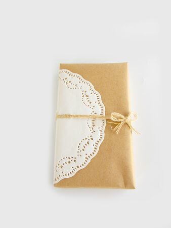 Gift box on white background