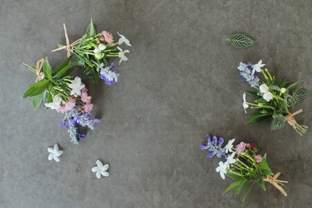 Lovely boutonniere flower bouquet.の写真素材