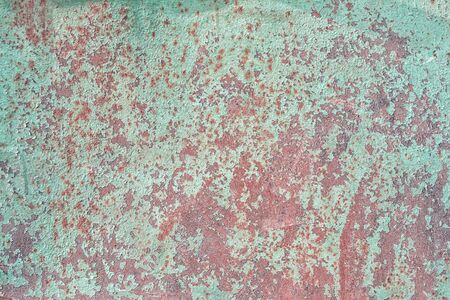 Abstract  with spots of rust and cracked paint.の写真素材