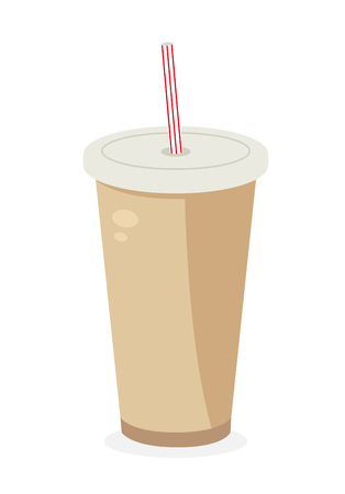 Soda icon. Fastfood isolated. Sweet food and junk food concept. vectorのイラスト素材