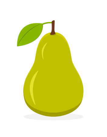Pear fruit icon. Isolated fruits and vegetables. vectorのイラスト素材