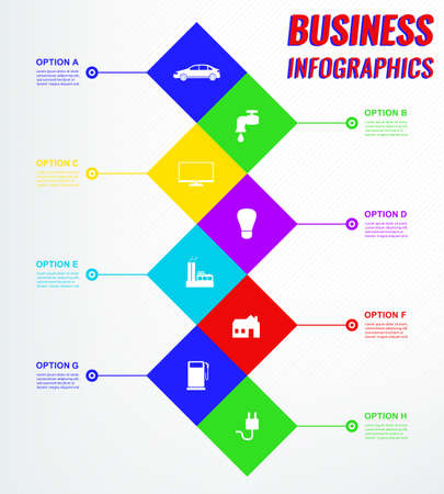 Infographics set for business and presentation. Minimalistic design style. Vectorのイラスト素材