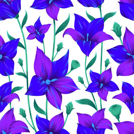 Modern flower seamless pattern for textile print. Floral pattern design. Vectorのイラスト素材