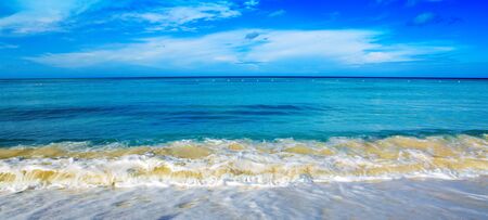 Caribbean sea and blue sky.の写真素材