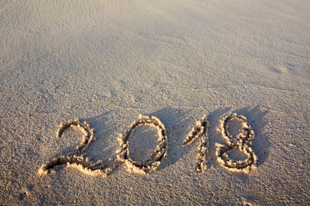 New Year 2018 is coming concept.