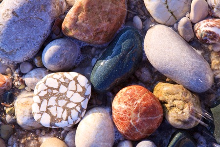 Sea stones background.の写真素材