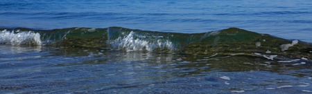 Sea wave close up.
