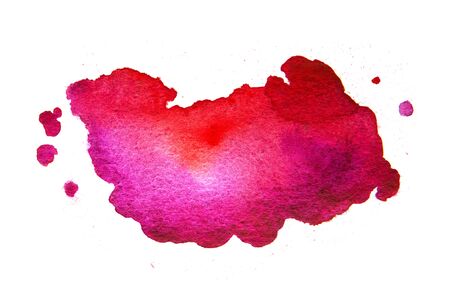 Abstract pink watercolor macro texture background on white.の写真素材