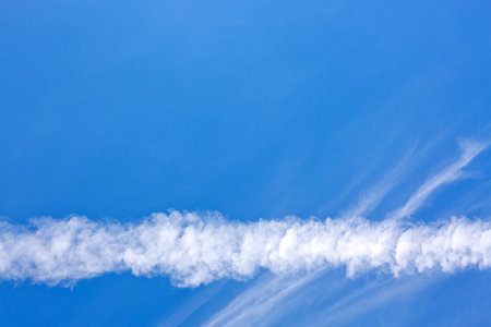 Blue Sky with white clouds. Abstract backdrop for wallpaper .