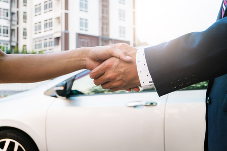 Car sales at the outdoorの写真素材