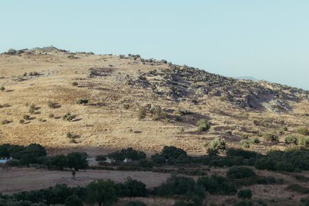 a very good looking wide shoot from a bold mountain. photo has taken at izmir/turkey.の写真素材