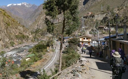 This is the starting point of the 4 day trek to Machu Picchu using the famous Inca Trailのeditorial素材