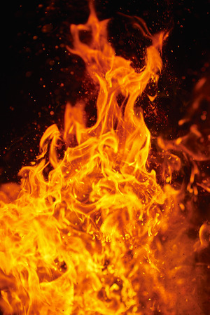 Blazing fire