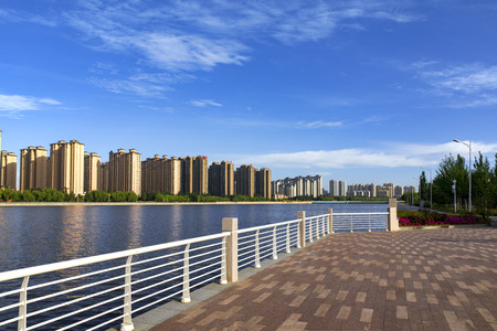 The River view of Datongのeditorial素材