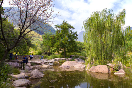 Tanghe Grand Canyon sceneryのeditorial素材