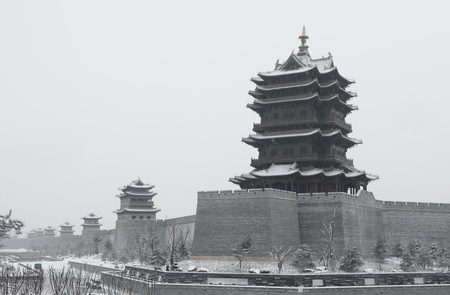 Cheng Gan tower in Datong Cityの写真素材