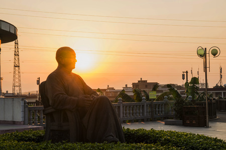 Lin Yutang sculptureのeditorial素材