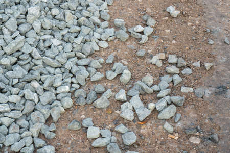 Background texture of construction gravel.の写真素材