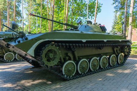 08/12/2020 Ufa, Bashkortostan: BMP 2 exhibition in victory Parkのeditorial素材