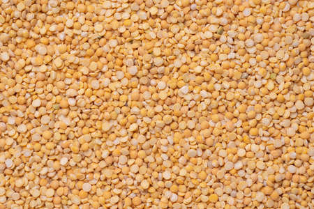 Dry yellow peas, Top viewの写真素材