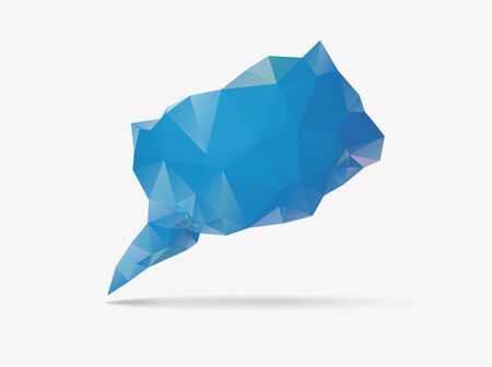 Mozaic speech bubbleのイラスト素材