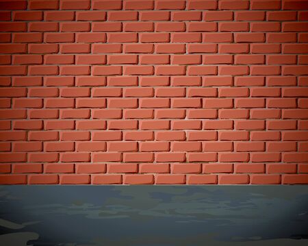 Grungy brick wallのイラスト素材
