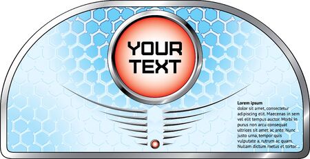 Futuristac labelのイラスト素材