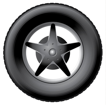 Car wheelのイラスト素材