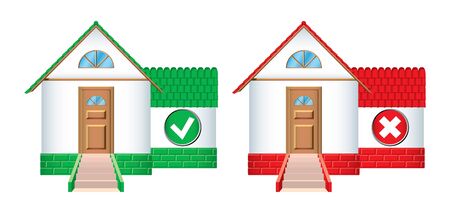 House iconsのイラスト素材