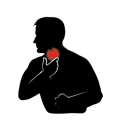 Sore throatのイラスト素材