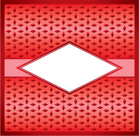 Vintage lace frame with rhombusのイラスト素材