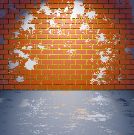 Brick grunge wallのイラスト素材