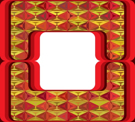 60s ornamental frameのイラスト素材