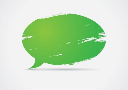 Painted speech bubbleのイラスト素材