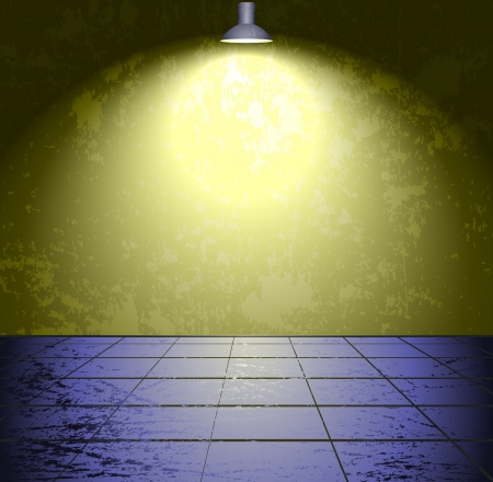 Grunge room with a lighterのイラスト素材